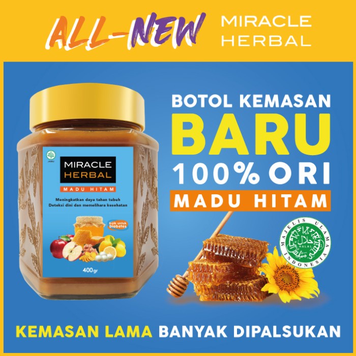 

MIRACLE HERBAL 400ML MADU HITAM