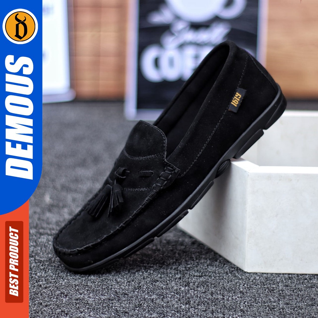 DEMOUS Sune - Sepatu Slip On Pria Casual