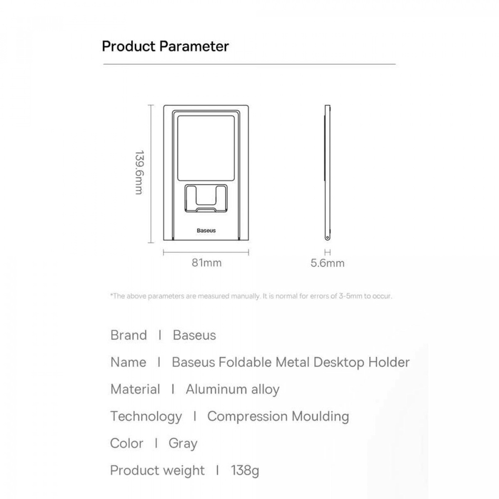 Stand Holder Handphone Smartphone Aluminium Adjustable Bracket