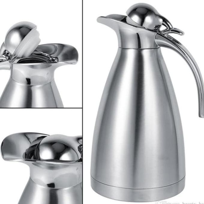 Gaya Teko Pinguin Stainless Steel Thermos Vacuum Air Panas 2 Liter Terbatas