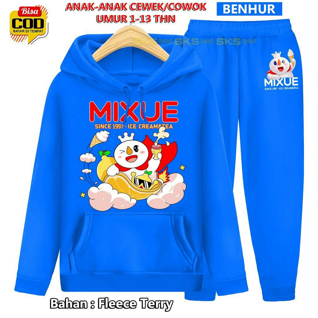 Setelan Baju Anak-anak Hoodie MIXUE VIRAL Unisex TM TOP MODEL 000133 BISA COD &amp; Gratis Ongkir Cowok Cewek terbaru dan termurah Kaos Tshirt