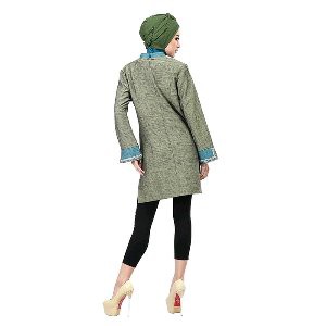 Jual blouse muslim baju muslim sarimbit muslim toska 334 baju muslim couple Berkualitas