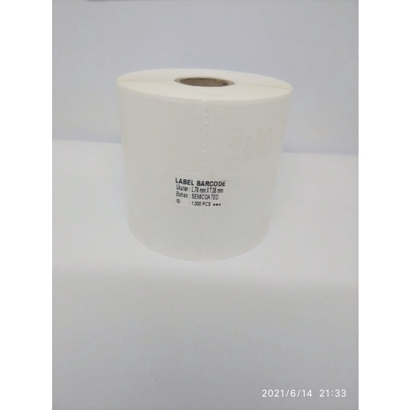 

Label Barcode Blank 75 x 35 / 76 x 35 Bahan Semicoated Semarang
