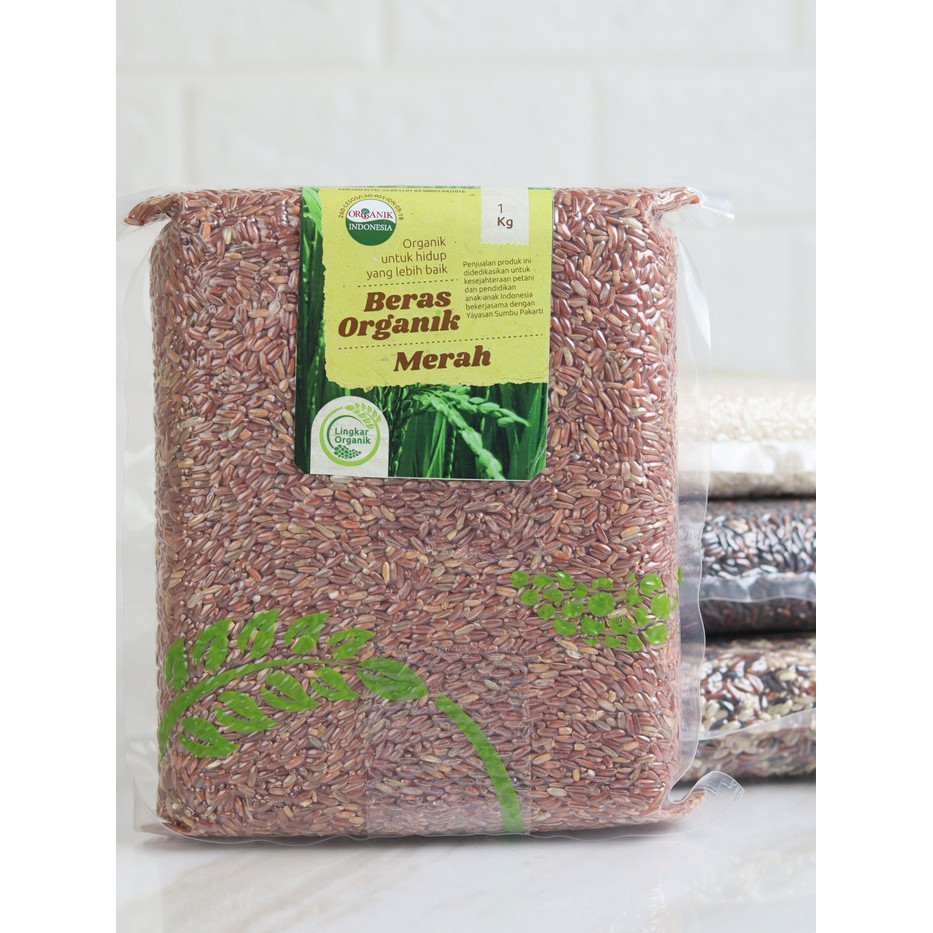 

BERAS MERAH ORGANIK 250 GRAM Repack/Beras DIET Organik/Beras SEHAT Organik/Red Rice Organic