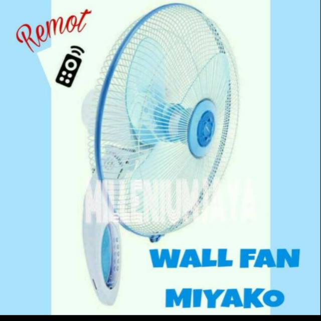 MIYAKO WALL FAN PAKAI REMOT