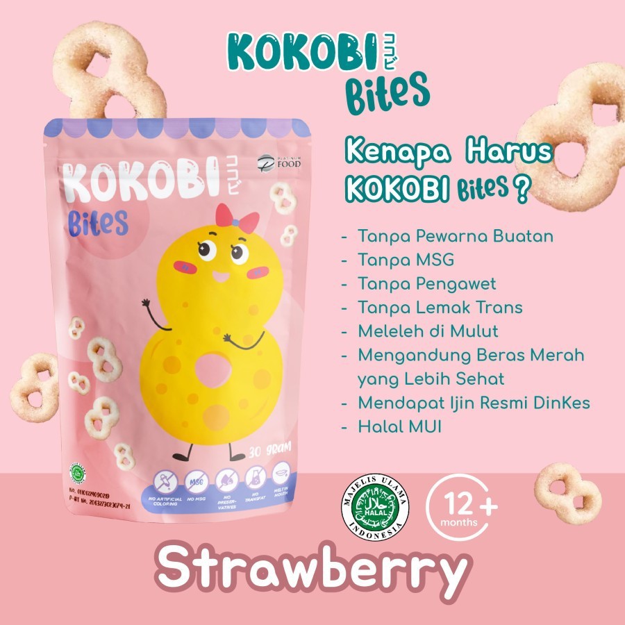 ABE FOOD KOKOBI BITES BISKUIT BERAS | SNACK CEMILAN ANAK BAYI SEHAT