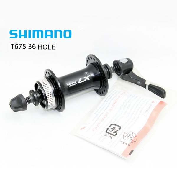 Hub SHIMANO DEORE LX T675 centerlock 36 H HOLE MALAYSIA Alloy 36h Depan QR Sepeda  RM33 RM66