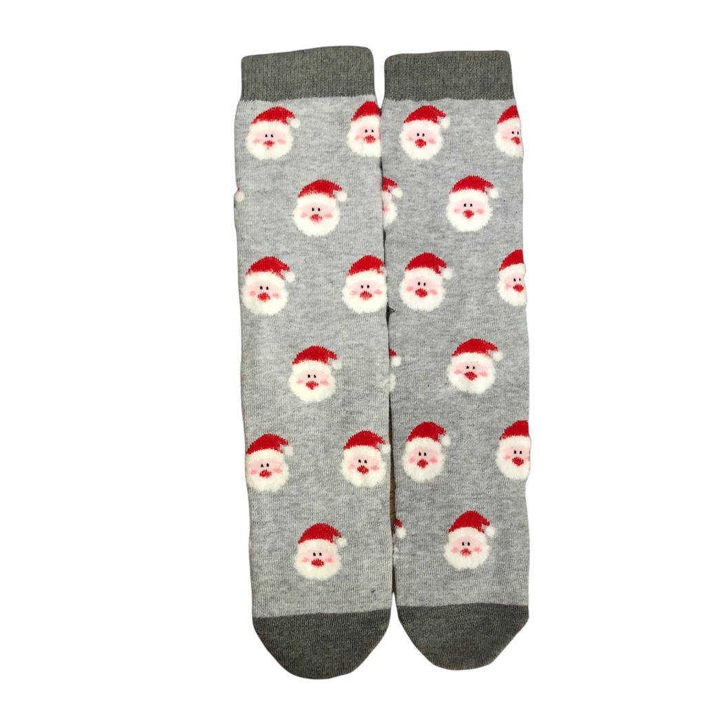 Kaos Kaki Motif Lucu-Lucu / Buah / Snack / Christmas / Snoopy / Leopard BEBAS PILIH (EXPT)-E33 Sa-Claus AbMu