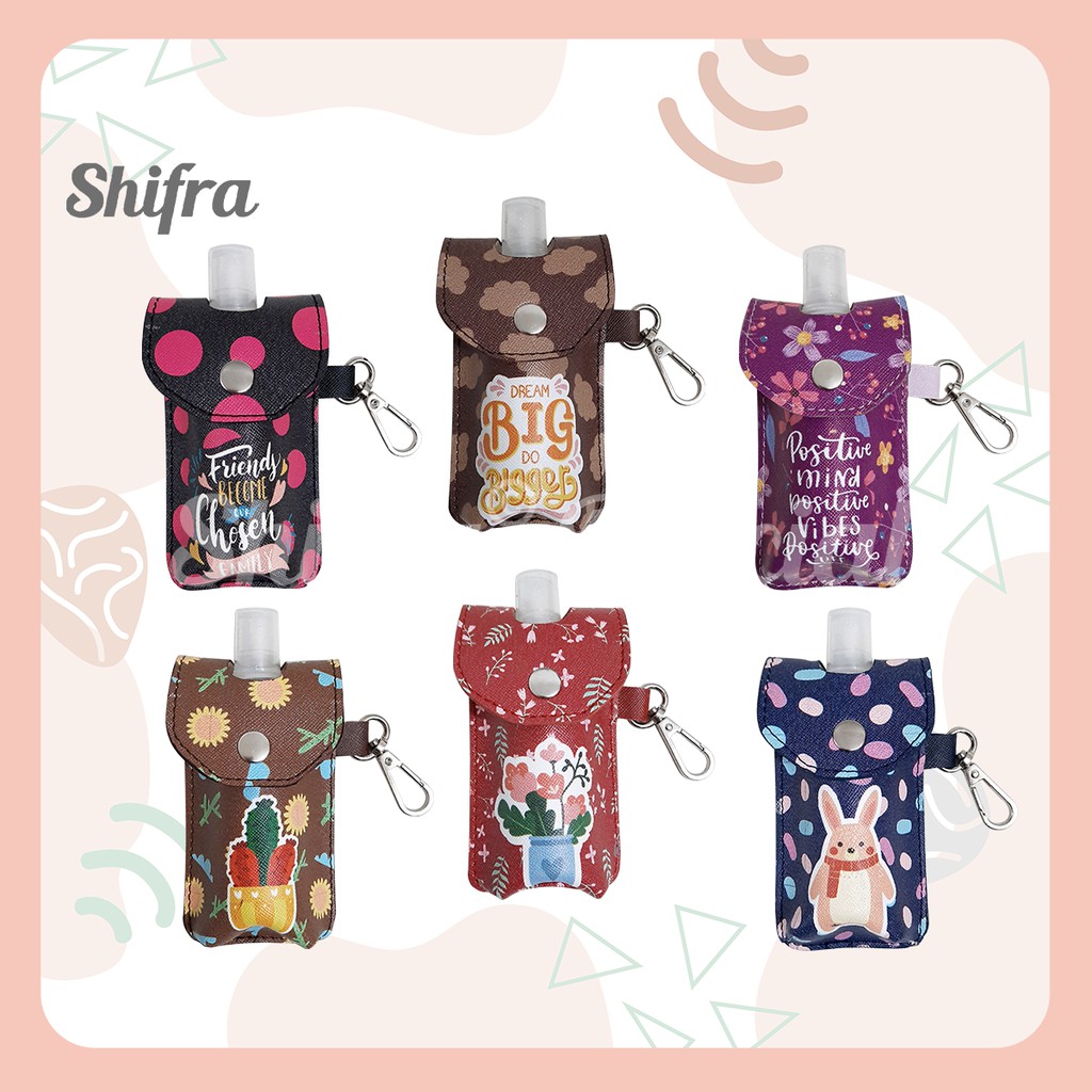 POUCH HAND SANITIZER UNIK LUCU GAMBAR KARAKTER SHIFRA (BOTOL SPRAY 60 ML)