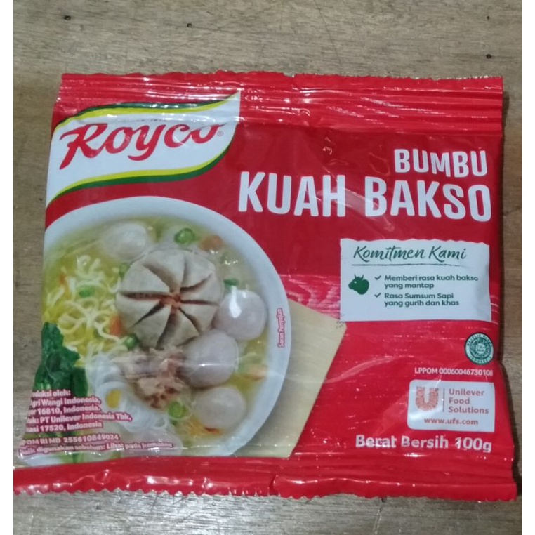 

royco bumbu kuah bakso 100g kemasan baru