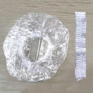 Shower cap penutup rambut travel topi mandi perjalanan hotel showercap