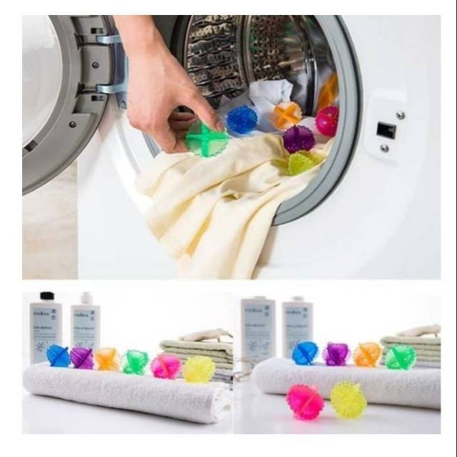 (TERMURAH) Laundry Ball Bola Laundry Karet Mesin Cuci