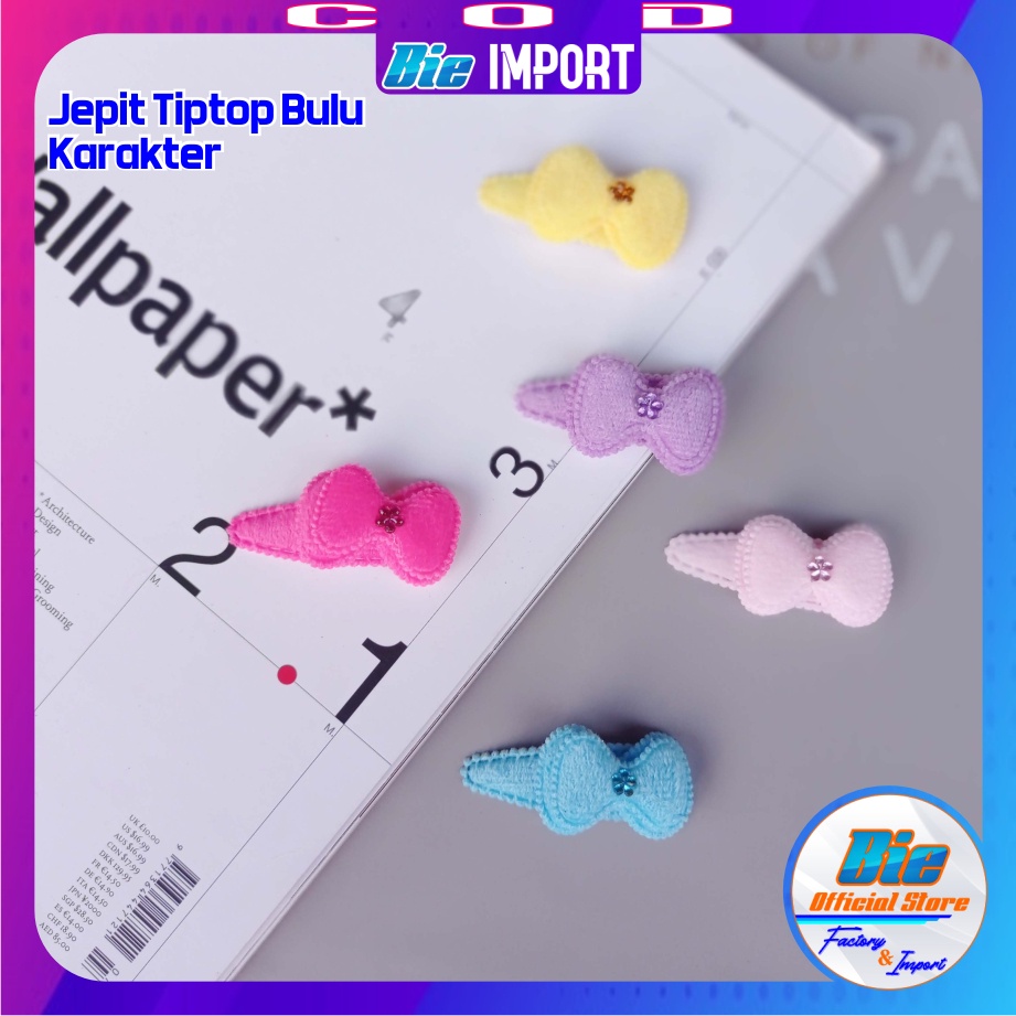 Jepit Tiptop Karakter Warna Pastel Stabillo Impor Best Seller