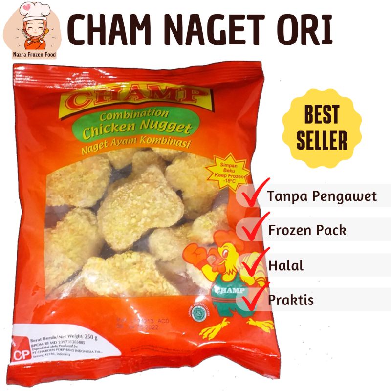 

CHAMP Nugget Ayam Chicken Nugget Ori 250gr