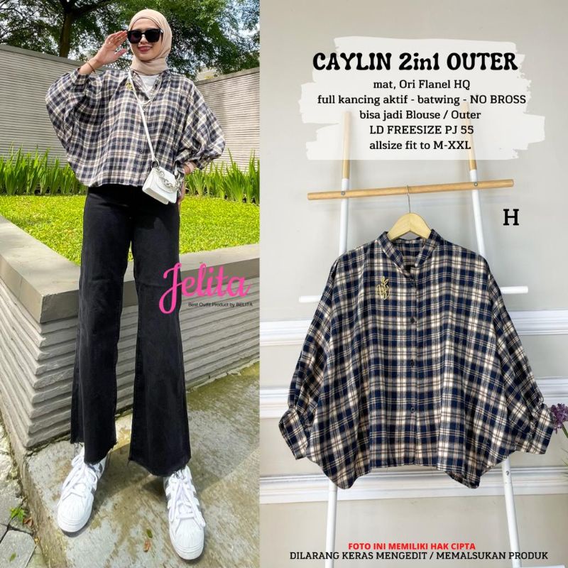 CAYLIN 2 in 1 outer//ori by jelita//ori solo
