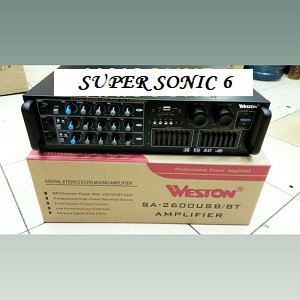 Power Amplifier WESTON SA-2600 USB/Bluetooth Digital Stereo Echo