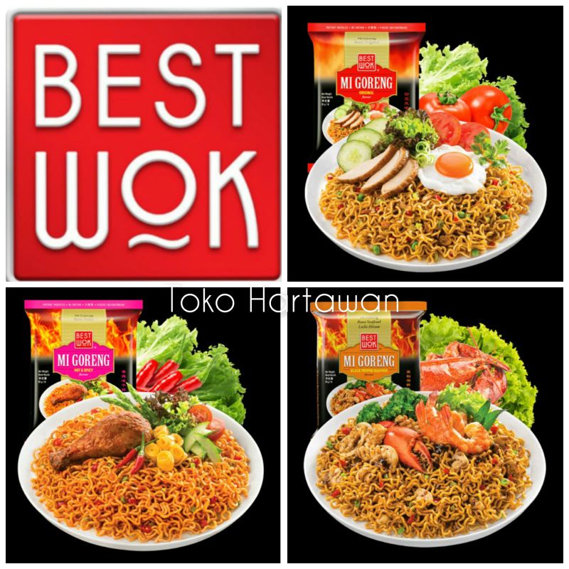 

Best Wok Mie Goreng 3 varian rasa ( original,spicy&blackpepperseafood )