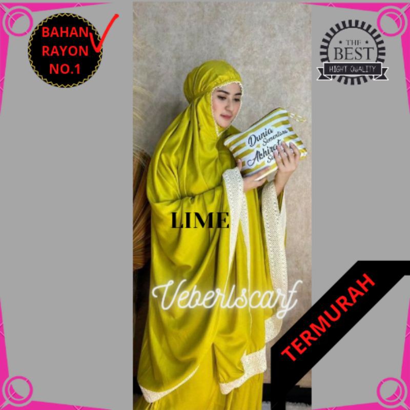 MUKENA TRAVEL/MUKNA RAYON TRAVELING WANITA DEWASA