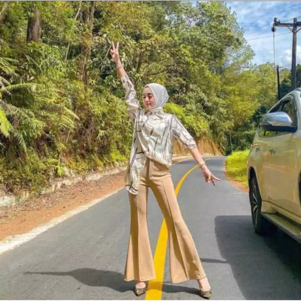 celana cutbray haighwash import//celana cutbray scuba//celana cutbray wanita//fashion korea