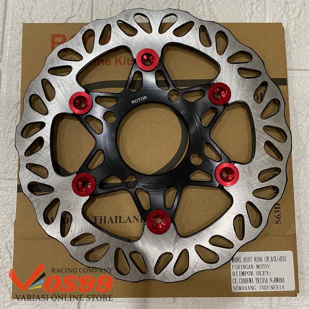 DISC PIRINGAN CAKRAM DEPAN ROTOR FLOATING 3 DIMENSI 220MM NOUVO XRIDE JUPITER MX VEGA FIZR MIO BEAT MOTIF BINTANG