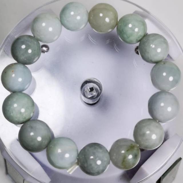 Gelang natural giok burma type A sudah beserta memo acc lab