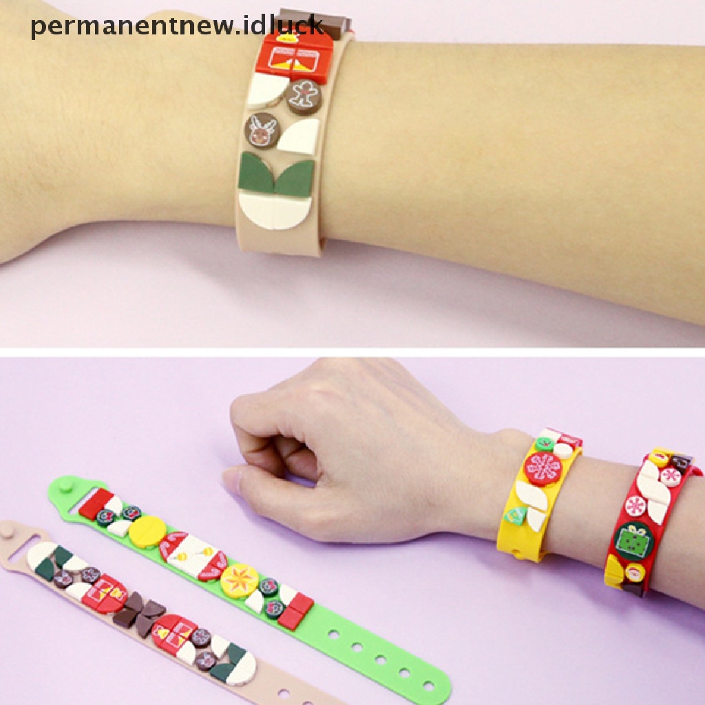 Luckypermanent Mainan Gelang Tangan Balok Bangunan Anak Perempuan Untuk Hadiah Natal