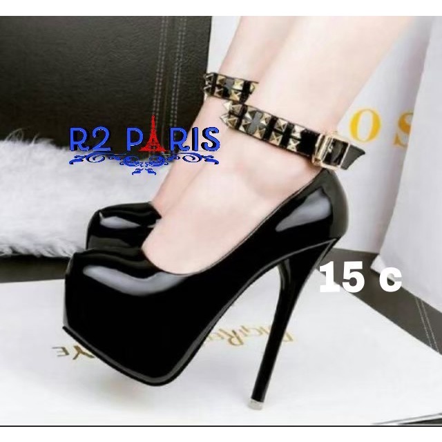 R2 High Heels Strap Piramida Wanita