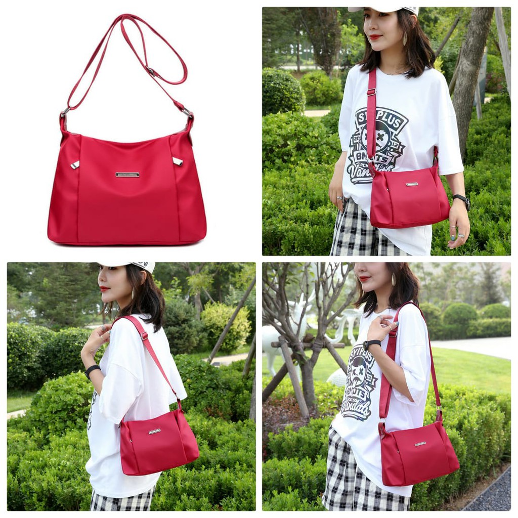 TAS SELEMPANG WANITA ANTI AIR KERJA SLING BAG IMPORT PREMIUM MURAH URSULA FASHION KOREA CEWEK BATAM