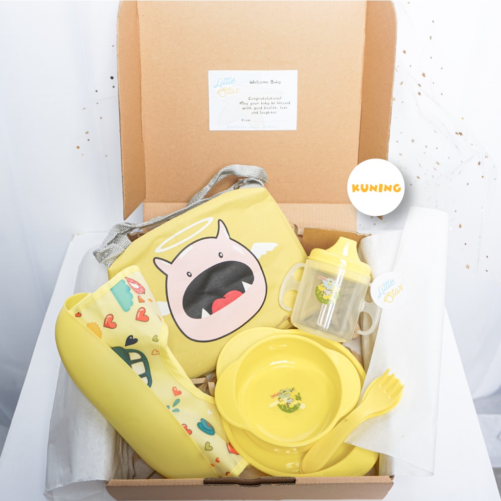 Little Star Feeding Travel Baby Hampers Bayi Newborn Baby Gift Set Unisex Premium - Set 4