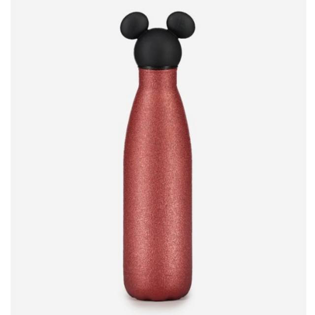 Botol Minum Typo Mickey Mouse Metal Water Bottle 500 ml - Red