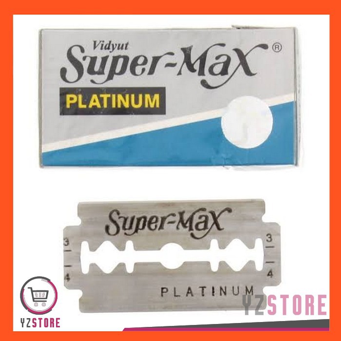 Silet Cukur Potong Rambut Shaving Barbershop Salon supermax platinum Original Refill YZ62