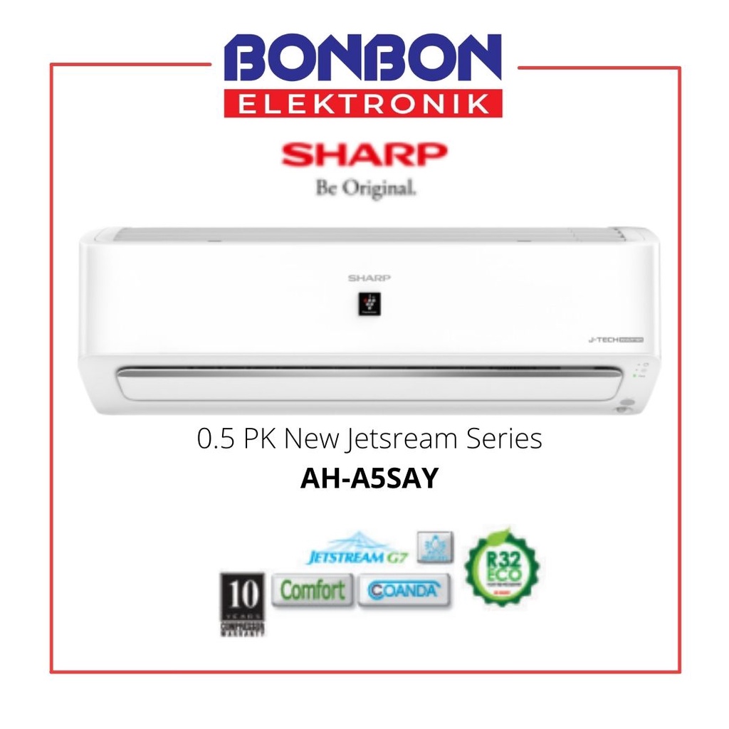 Sharp AC 1/2PK AH-A5SAY / 0.5PK AHA5SAY Thailand New Jetsream Series