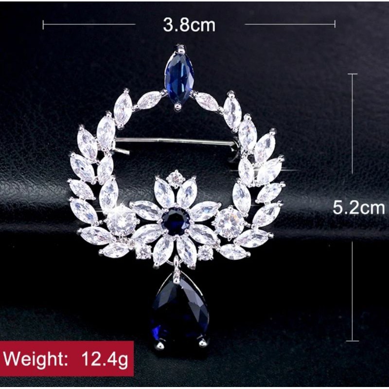 Bros Zircon Permata Biru