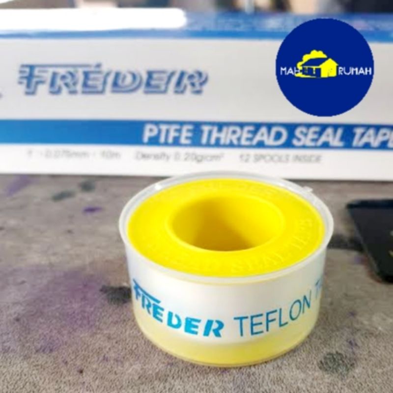 FREDER 1&quot; 1 inch x 10m 10 meter - Seal Tape Selotip Isolasi Pipa Kran Teflon Sealtape