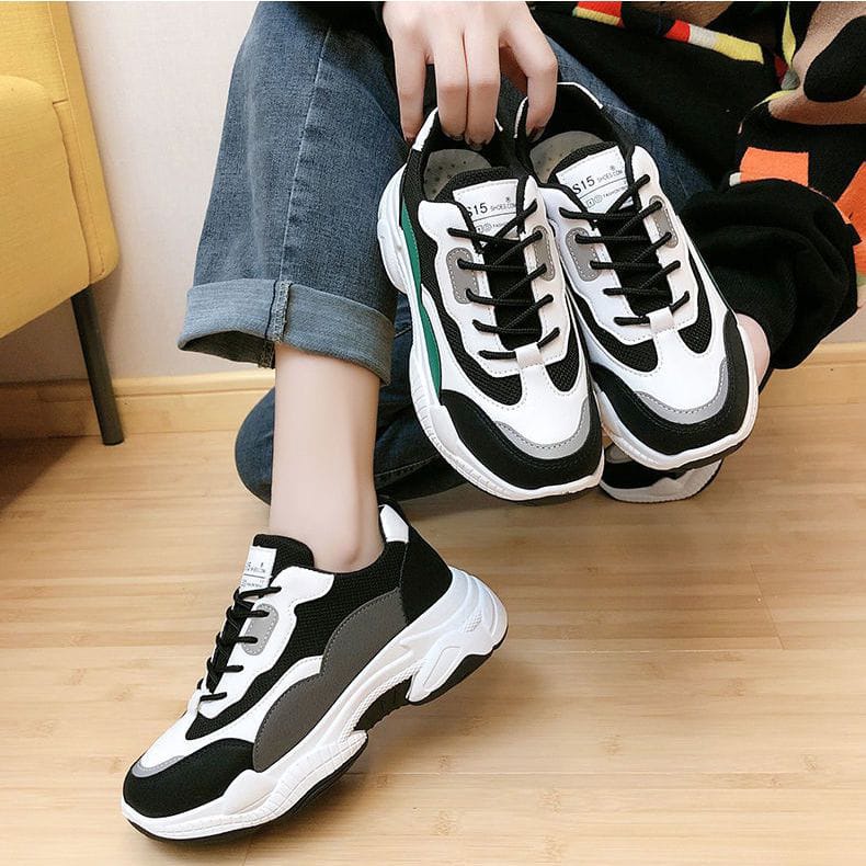 IDEALIFESHOES SEPATU SNEAKERS FASHION WANITA KOREA IMPORT COD