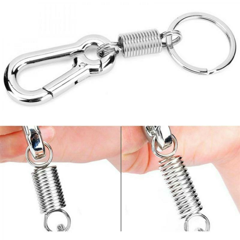 keychain keyring carabiner gantungan kunci motor dan mobil stainles