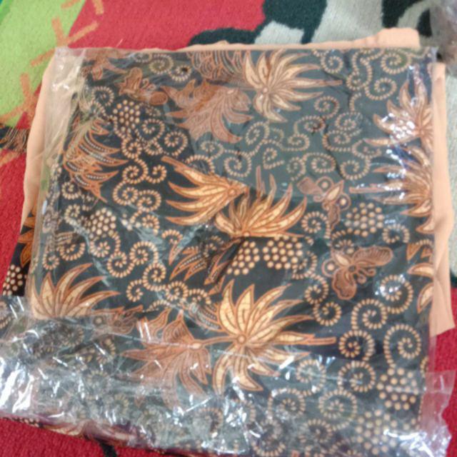 Bswart Batik Hrb026 Kenongo Hem Pendek Padi Pekalongan M L Xl Batik Pria Murah Modern Grosir