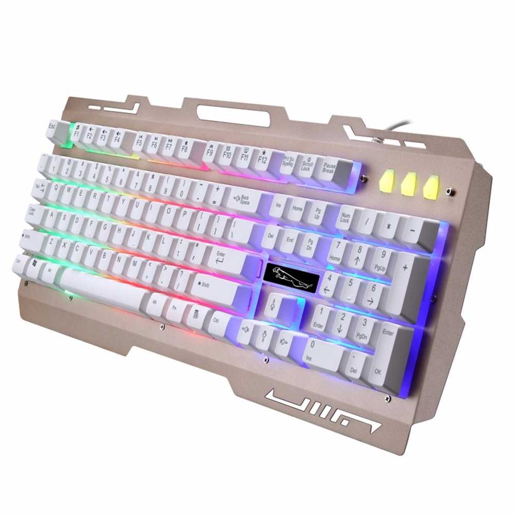 Keyboard Gaming Leopard G700 RGB LED USB Bukan Keyboard Mechanical