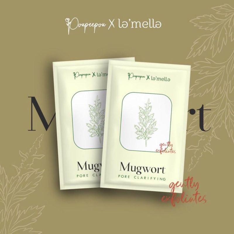 POUPEEPOU x La' Mella Masker Organik Mugwort BPOM & Halal