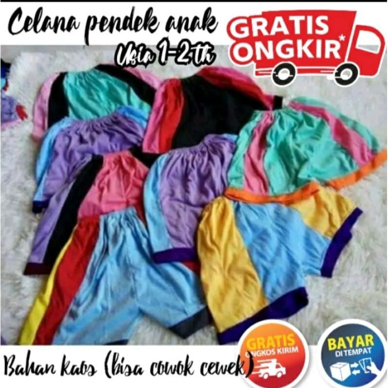 Celana Pendek Anak 0-2 tahun Tali Cotton Short Pants celana bayi celana ompol celana harian celana santuy celana bermain