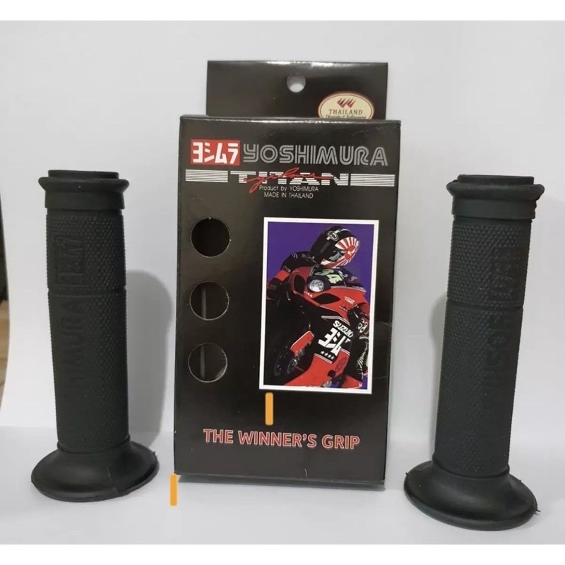 Promo handgrip yoshimura import set kiri kanan sarung gas empuk sepasang