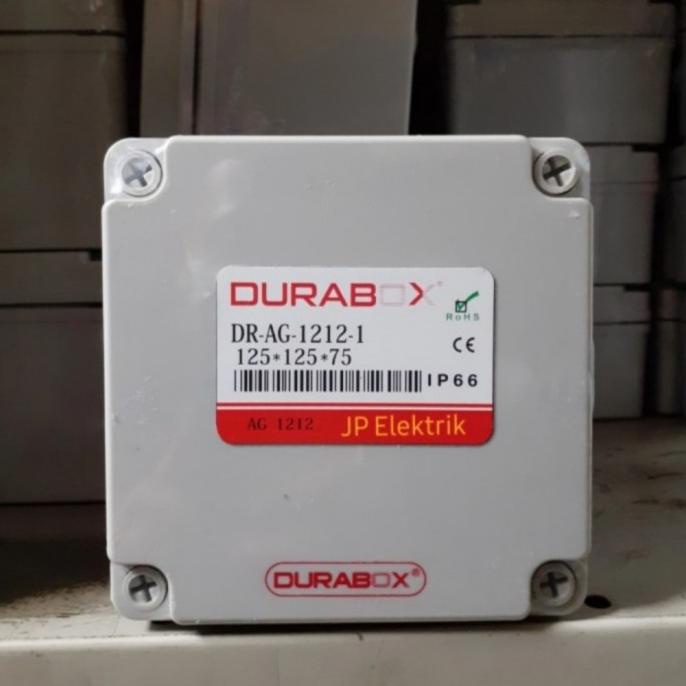 

Durabox Junction Box/Box Panel Plastik Abs 125X125X75 Mm Ip66