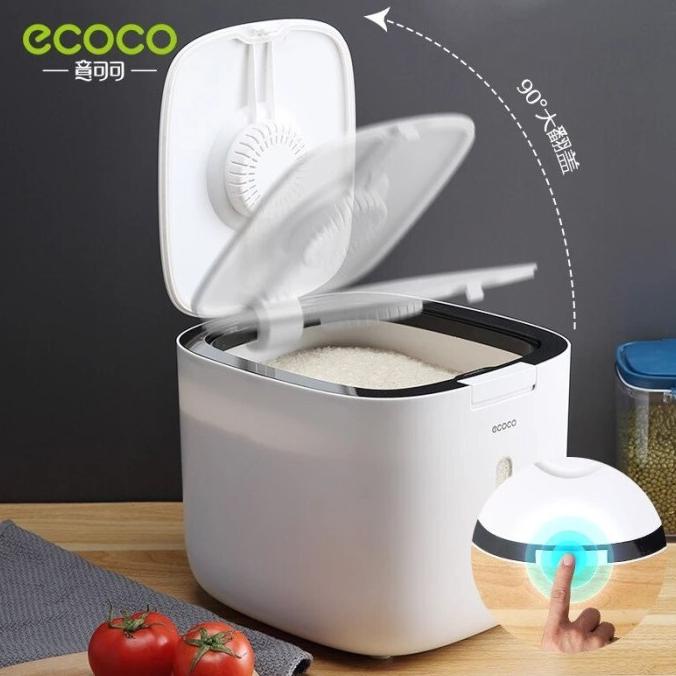 

Ecoco Rice Dispenser Wadah Tempat Simpan Penyimpanan Beras Anti Kutu