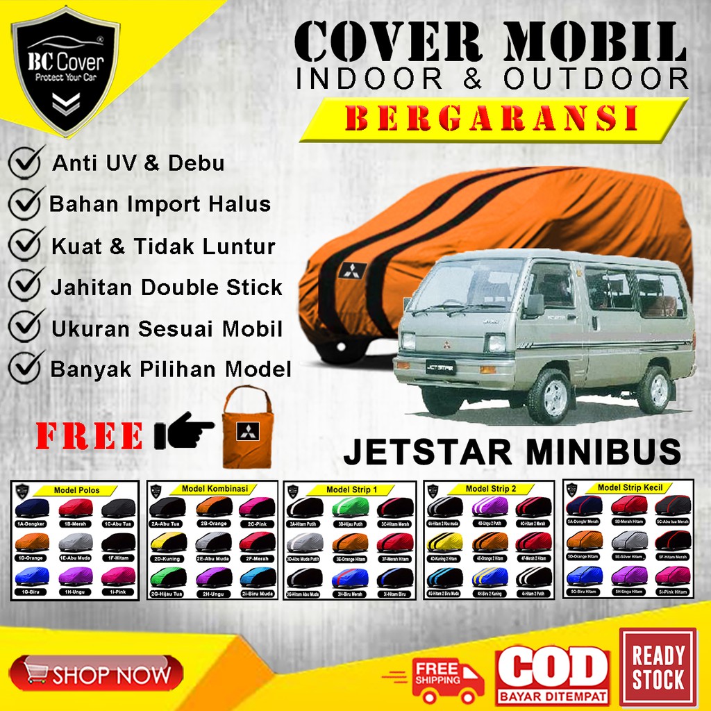 Body Cover Mobil Mitsubishi Jetstar Minibus, Sarung Mobil Jetstar, Selimut Pelindung Penutup Outdoor