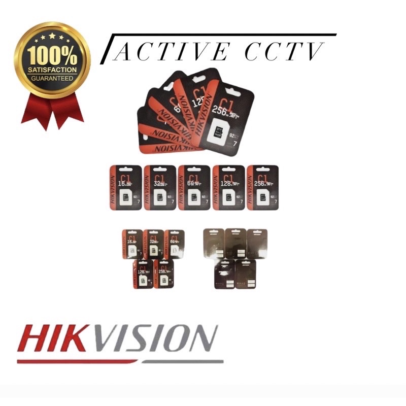 Memory Micro SD Hikvision Class 10 Micro sd 32GB 64GB 128GB 256GB 16GB ORIGINAL Surveiilance Microsd 16 32 64 128 256 GB cctv hp murah