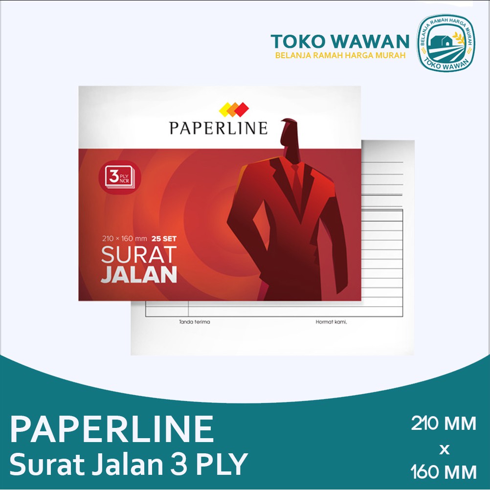 

Paperline Surat Jalan 3 Ply / Buku Surat Jalan NCR PPL 3 Rangkap Besar / 25 SET