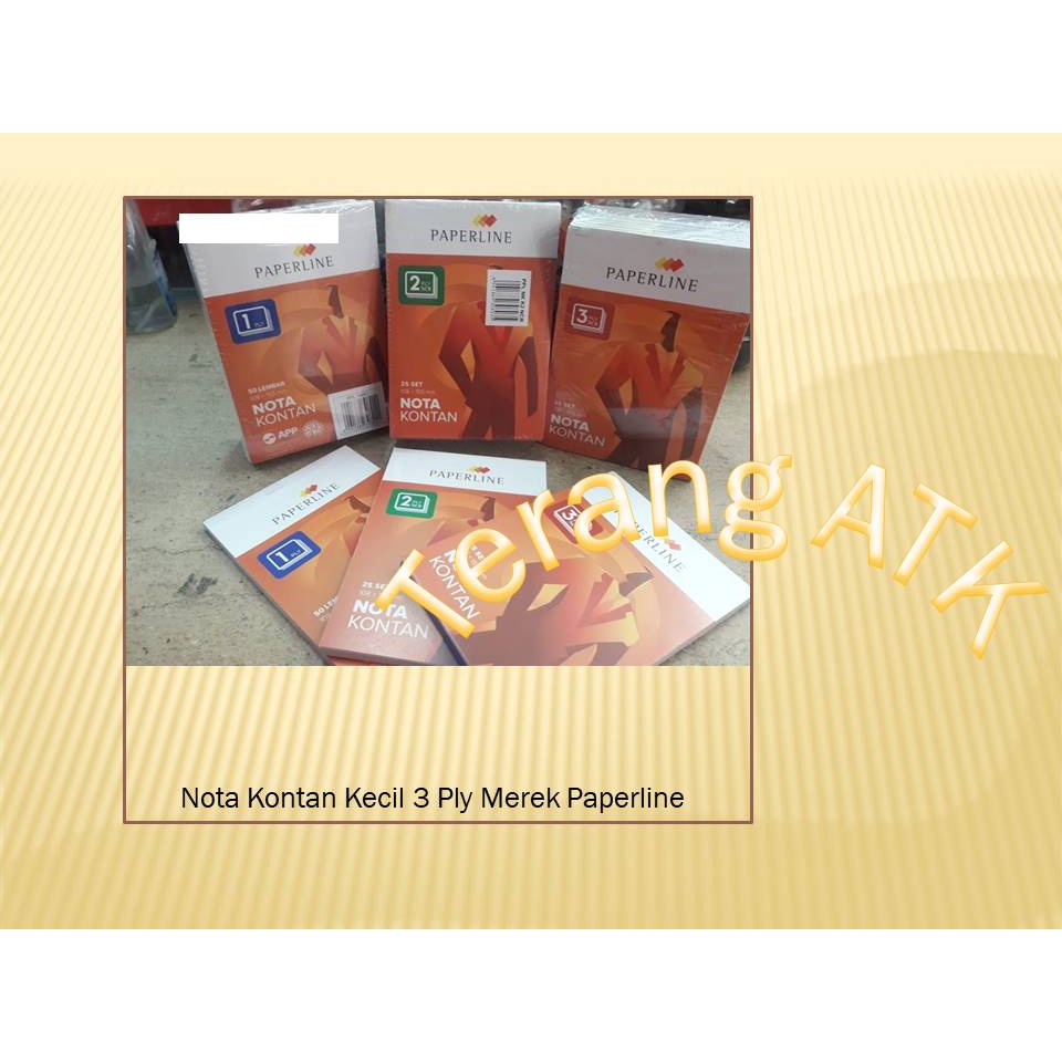 

Nota Kontan Kecil 3 Ply Merek Paperline [Isi 10 buku]