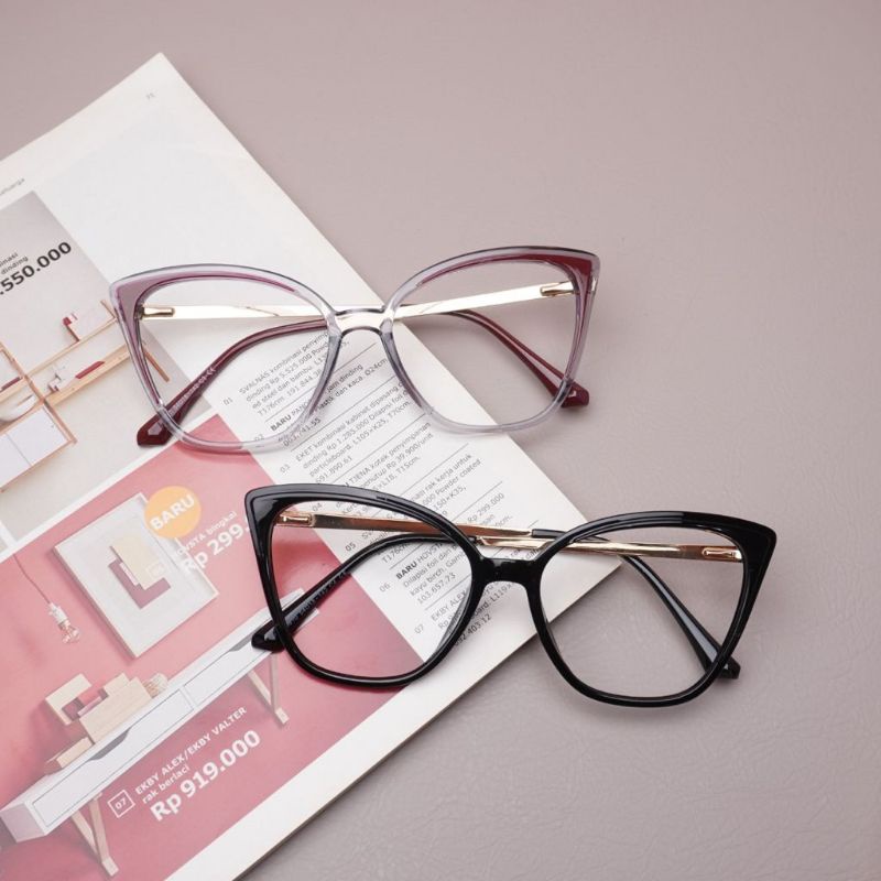 FRAME KACAMATA WANITA CAT EYE 95810 LENSA ANTI RADIASI BLUERAY / PHOTOCROMIC | KACAMATA MINUS