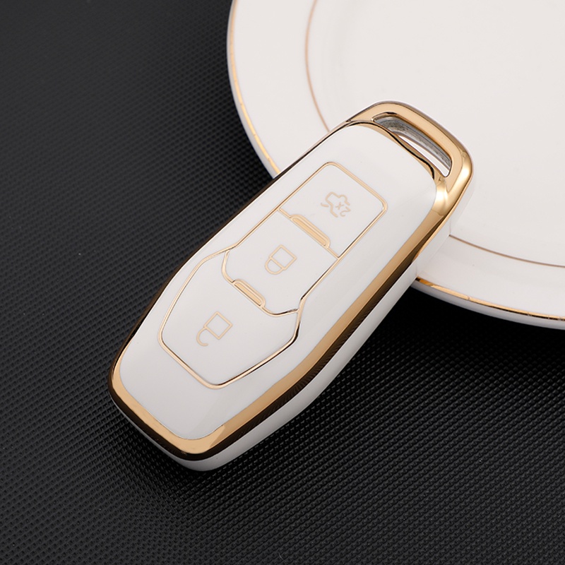 Casing Kunci Remote Mobil Bahan TPU Untuk Ford Focus 3 4 ST Mondeo 5 MK5 Mustang F-150 Explorer Edge Fiesta Kuga MK3 4