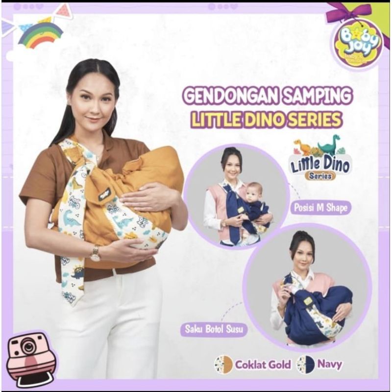 Gendongan Bayi Samping Dino Series Baby Joy / Gendongan Bayi Murah